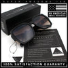Luxury 90s Bold Jaguar Emblem Rectangle Butterfly Thick Plastic Fashion Sunglasses