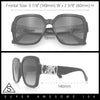 Luxury 90s Bold Jaguar Emblem Rectangle Butterfly Thick Plastic Fashion Sunglasses