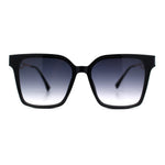 Womens Luxury Designer Inset Lens Metal Arm Horn Rim Plastic Fashion Sunglasses