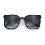 Womens Luxury Designer Inset Lens Metal Arm Horn Rim Plastic Fashion Sunglasses