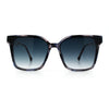 Womens Luxury Designer Inset Lens Metal Arm Horn Rim Plastic Fashion Sunglasses