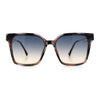 Womens Luxury Designer Inset Lens Metal Arm Horn Rim Plastic Fashion Sunglasses