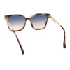 Womens Luxury Designer Inset Lens Metal Arm Horn Rim Plastic Fashion Sunglasses