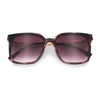 Womens Luxury Designer Inset Lens Metal Arm Horn Rim Plastic Fashion Sunglasses