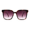 Womens Luxury Designer Inset Lens Metal Arm Horn Rim Plastic Fashion Sunglasses