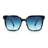 Womens Luxury Designer Inset Lens Metal Arm Horn Rim Plastic Fashion Sunglasses
