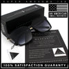 Womens Luxury Designer Inset Lens Metal Arm Horn Rim Plastic Fashion Sunglasses