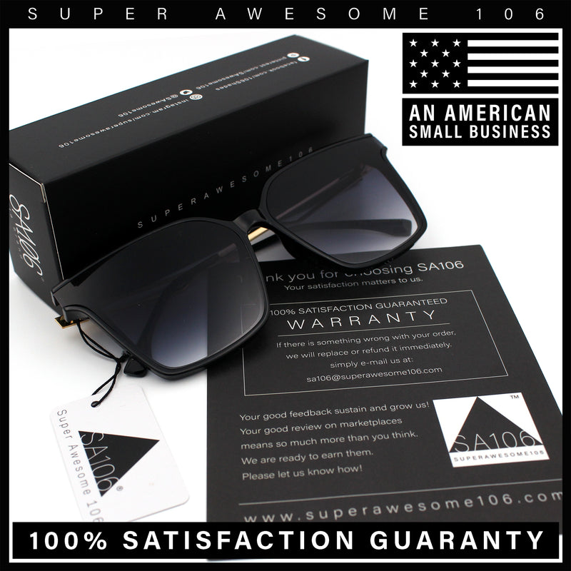 Womens Luxury Designer Inset Lens Metal Arm Horn Rim Plastic Fashion Sunglasses