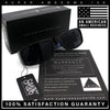 Mens Narrow Rectangle Cholo Gangster All Black Plastic Sunglasses