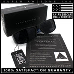 Mens Narrow Rectangle Cholo Gangster All Black Plastic Sunglasses