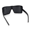 Fancy Large Oversized Curved Panel Monoblock Shield Sport Plastic Sunglasses