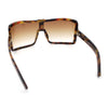 Fancy Large Oversized Curved Panel Monoblock Shield Sport Plastic Sunglasses