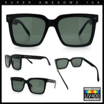 Classy Oversized Horn Rim Hipster Plastic Retro Fashion Sunglasses