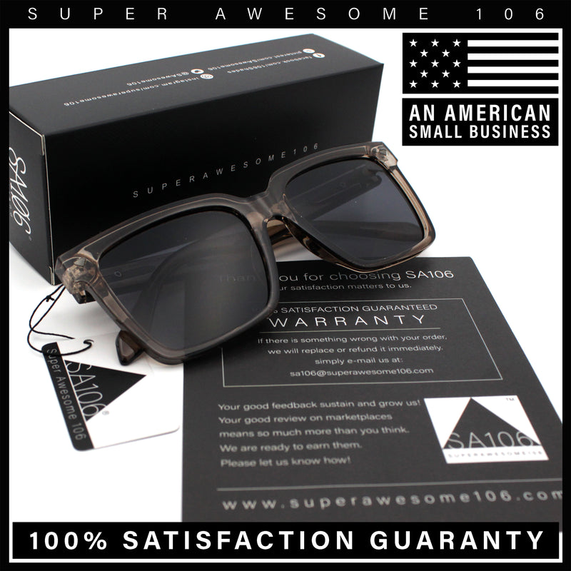 Classy Oversized Horn Rim Hipster Plastic Retro Fashion Sunglasses