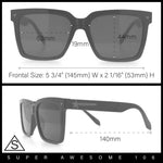 Classy Oversized Horn Rim Hipster Plastic Retro Fashion Sunglasses