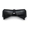 Robotic Geometric Dimensional Bevel Angular Wrap Plastic Sunglasses