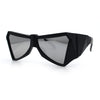 Robotic Geometric Dimensional Bevel Angular Wrap Plastic Sunglasses