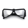 Robotic Geometric Dimensional Bevel Angular Wrap Plastic Sunglasses