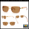 Hipster Dad Fashion Double Rim Narrow Rectangular Luxury Sunglasses