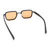 Hipster Dad Fashion Double Rim Narrow Rectangular Luxury Sunglasses