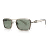 Hipster Dad Fashion Double Rim Narrow Rectangular Luxury Sunglasses