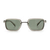 Hipster Dad Fashion Double Rim Narrow Rectangular Luxury Sunglasses