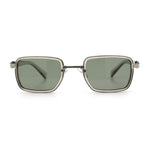Hipster Dad Fashion Double Rim Narrow Rectangular Luxury Sunglasses