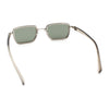 Hipster Dad Fashion Double Rim Narrow Rectangular Luxury Sunglasses