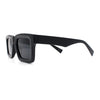 Kush Graffiti Logo Hipster Horn Rim Thick Plastic Mens All Black Sunglasses