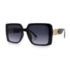 Womens Rhinestone Jewel Hinge Rectangle Rimless Butterfly Diva Sunglasses