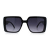 Womens Rhinestone Jewel Hinge Rectangle Rimless Butterfly Diva Sunglasses
