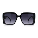 Womens Rhinestone Jewel Hinge Rectangle Rimless Butterfly Diva Sunglasses