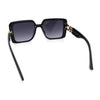 Womens Rhinestone Jewel Hinge Rectangle Rimless Butterfly Diva Sunglasses