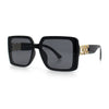 Womens Rhinestone Jewel Hinge Rectangle Rimless Butterfly Diva Sunglasses