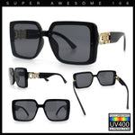 Womens Rhinestone Jewel Hinge Rectangle Rimless Butterfly Diva Sunglasses
