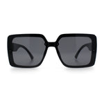 Womens Rhinestone Jewel Hinge Rectangle Rimless Butterfly Diva Sunglasses