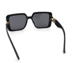 Womens Rhinestone Jewel Hinge Rectangle Rimless Butterfly Diva Sunglasses