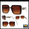 Womens Rhinestone Jewel Hinge Rectangle Rimless Butterfly Diva Sunglasses