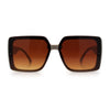 Womens Rhinestone Jewel Hinge Rectangle Rimless Butterfly Diva Sunglasses