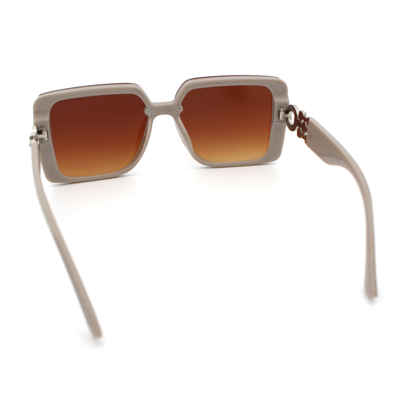 Womens Rhinestone Jewel Hinge Rectangle Rimless Butterfly Diva Sunglasses