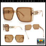 Womens Rhinestone Jewel Hinge Rectangle Rimless Butterfly Diva Sunglasses