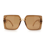 Womens Rhinestone Jewel Hinge Rectangle Rimless Butterfly Diva Sunglasses