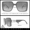 Womens Rhinestone Jewel Hinge Rectangle Rimless Butterfly Diva Sunglasses