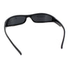 Retro Slit Thin Narrow Rectangle Curved Wrap Sport Plastic Sunglasses