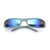 Retro Slit Thin Narrow Rectangle Curved Wrap Sport Plastic Sunglasses