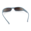 Retro Slit Thin Narrow Rectangle Curved Wrap Sport Plastic Sunglasses