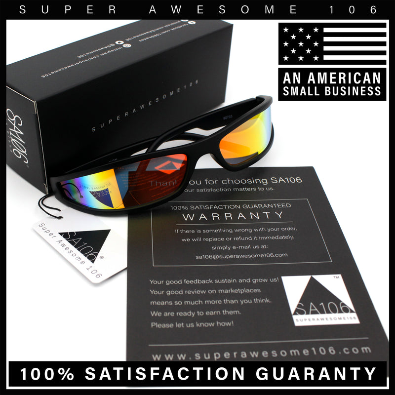 Retro Slit Thin Narrow Rectangle Curved Wrap Sport Plastic Sunglasses