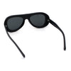 Retro Dimensional Metal Socket Rim Tear Drop Shape Racer Plastic Sunglasses
