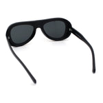 Retro Dimensional Metal Socket Rim Tear Drop Shape Racer Plastic Sunglasses