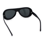 Retro Dimensional Metal Socket Rim Tear Drop Shape Racer Plastic Sunglasses